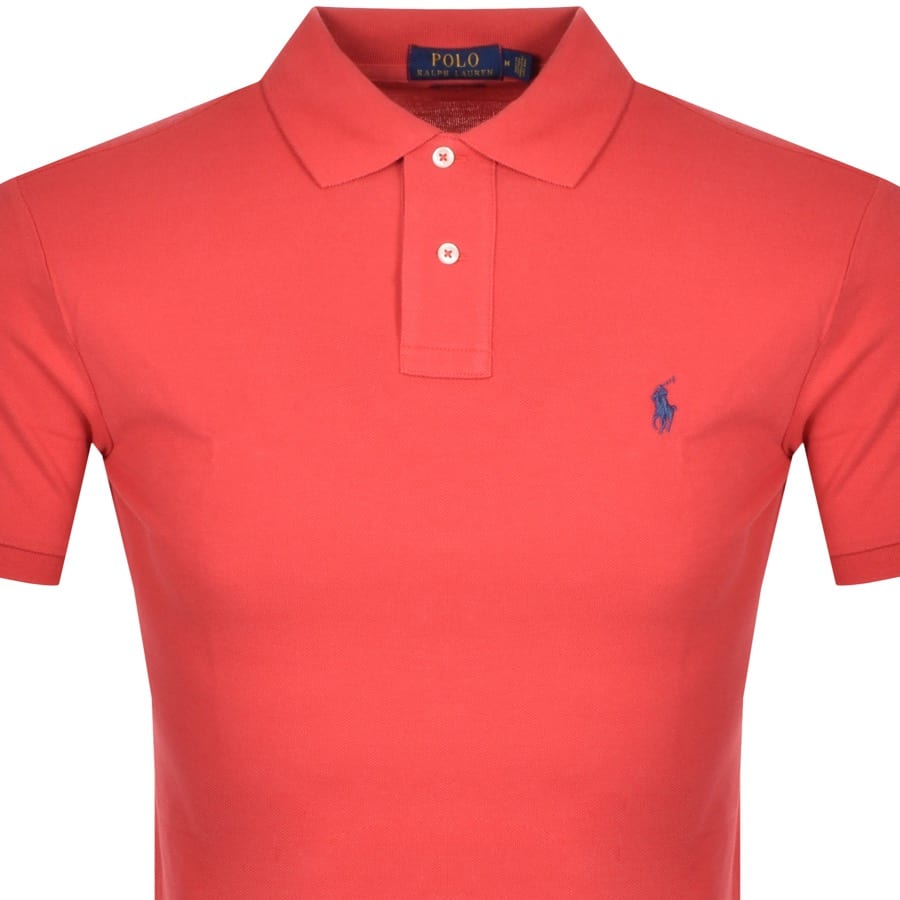 Alternative Image for ProductRalph Lauren Slim Fit Polo T Shirt Red2